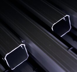 Production of the sturdy aluminium frame.