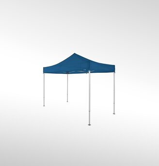 Folding gazebo 4x2 m in the colour light blue.